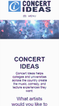 Mobile Screenshot of concertideas.com